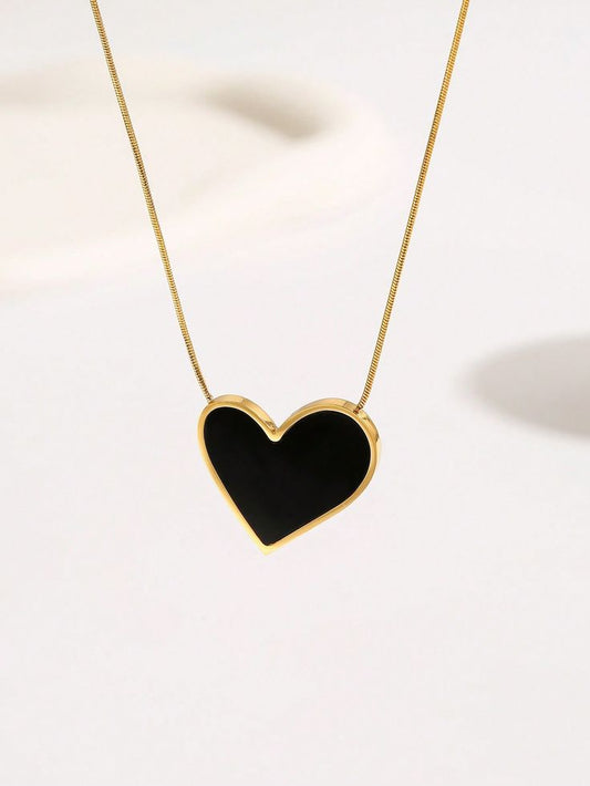 Heart charm necklace