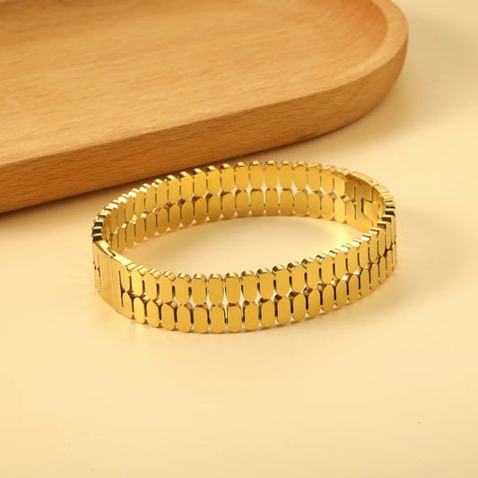 Gold Oval-Link Bracelet