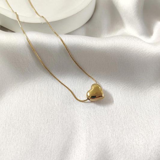 Minimalist Gold Heart Pendant