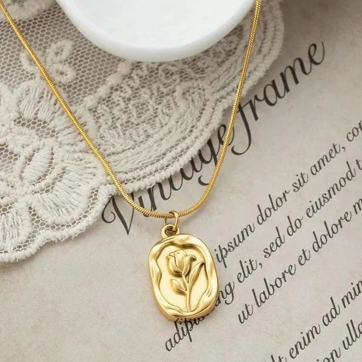 Golden Tulip Pendant