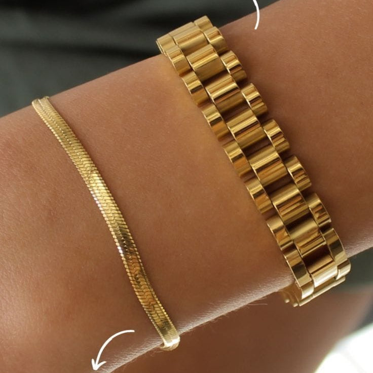 premium stainless steel bracelet set