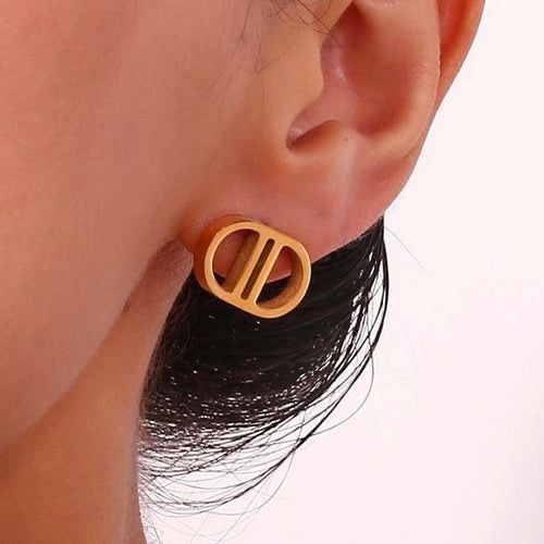 Gold Stud Earrings
