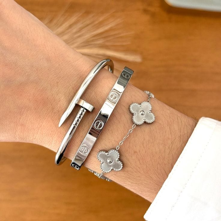 Silver Luxe Bracelet Stack