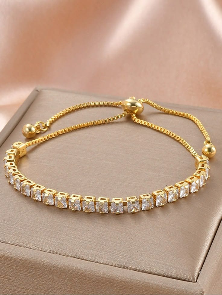 White Tennis Bracelet