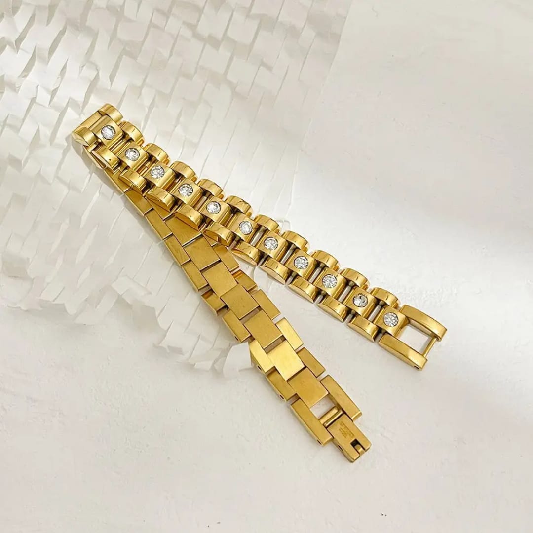 Diamond Gold Cuban Bracelet