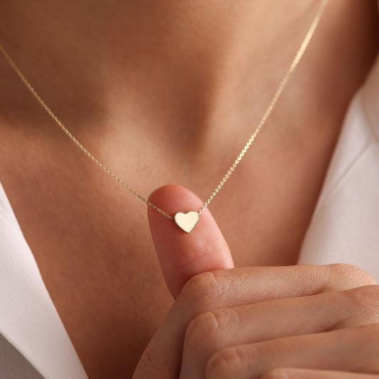 Minimalist Gold Heart Pendant