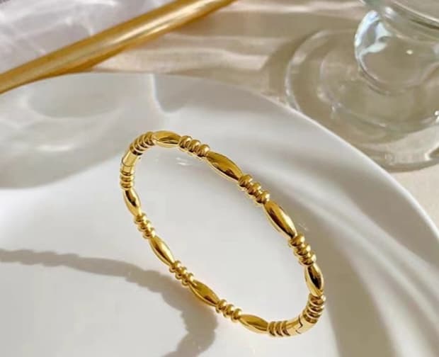 Gold Beaded Bracelet