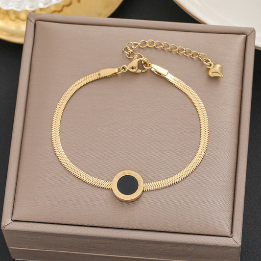 Roman Black Enamel Bracelet