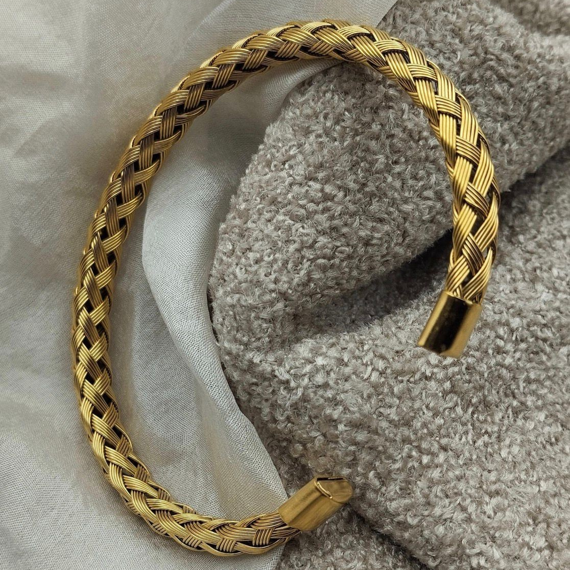 Mesh Woven Cuff Bracelet